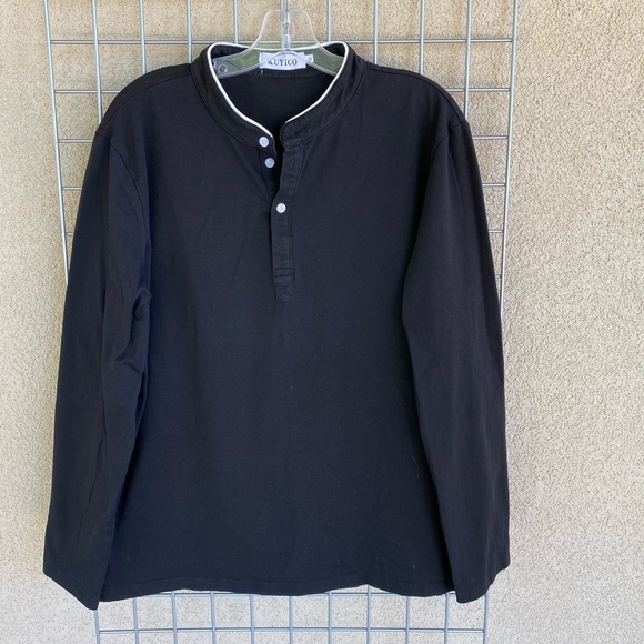 Macy's Other - Men's Long Sleeve Polo Casual Shirt